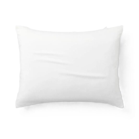 Casaluna Solid White Lyocell & Cotton Blend King Size Pillow Sham 20" x 36" - Picture 1 of 5
